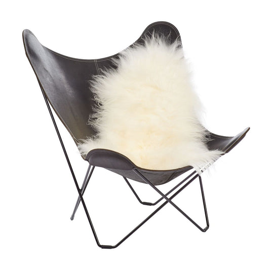 Icelandic Sheepskin Rug/Throw Off-White 90 cm