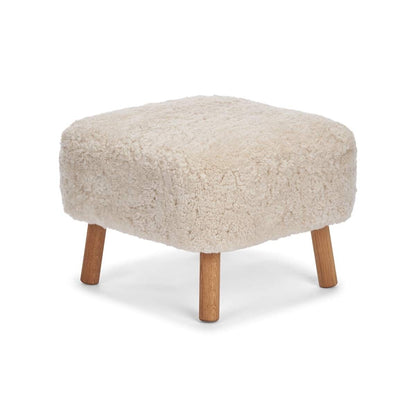 Emily Foot Stool Pearl Oak Legs