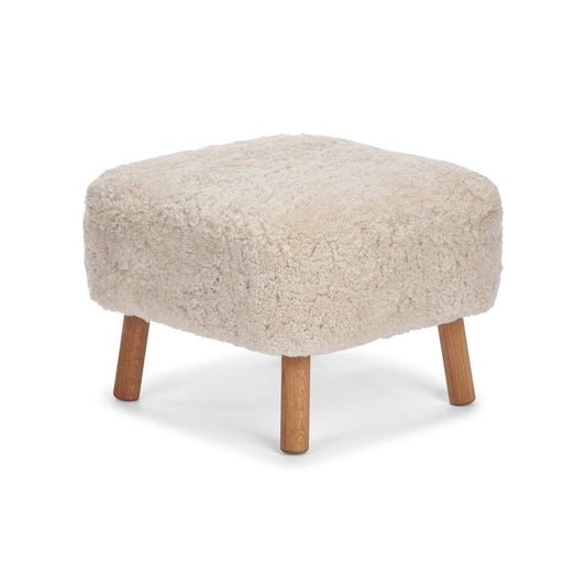 Emily Foot Stool Pearl Oak Legs