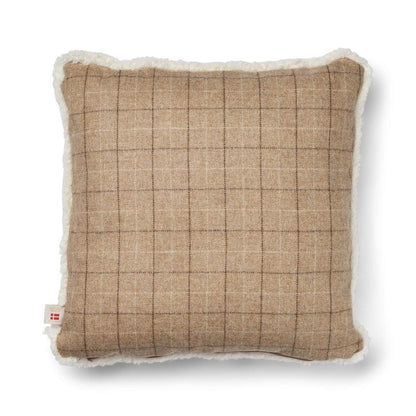 Single Side Short Trim Cushion Oatmeal-Beige Ivory Large