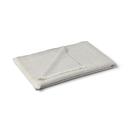 Sidsley Alpaca Wool Throw Light Grey