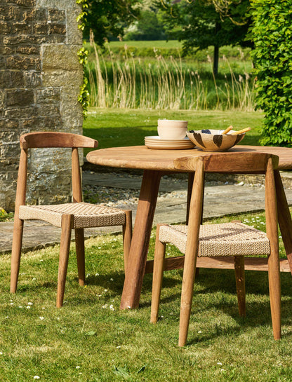 Hawthorne Dining Chair Set of 2 Natural - Chairs & Loungers - Garden Trading -