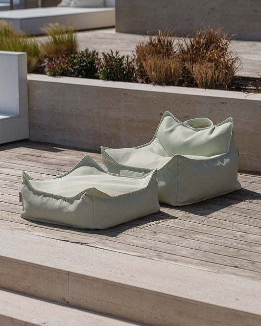 Wigiwama Outdoor Square Ottoman - Green