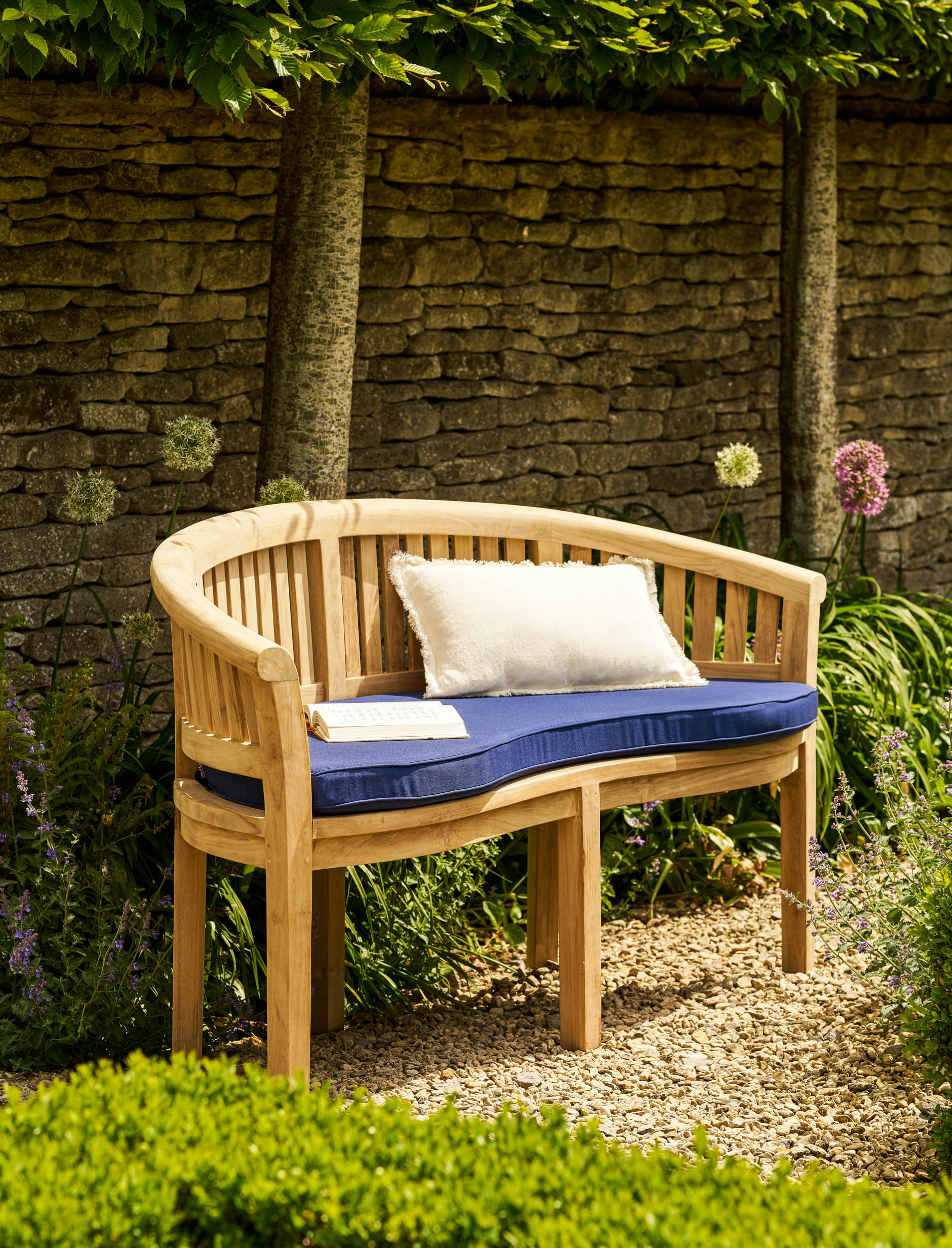 Crummock Teak Bench 3 Seater 160cm - Chairs & Loungers - Garden Trading -