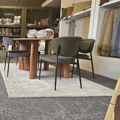 Arthur Dining Chair Green Set of 2 - DINCH - Gallery Direct -