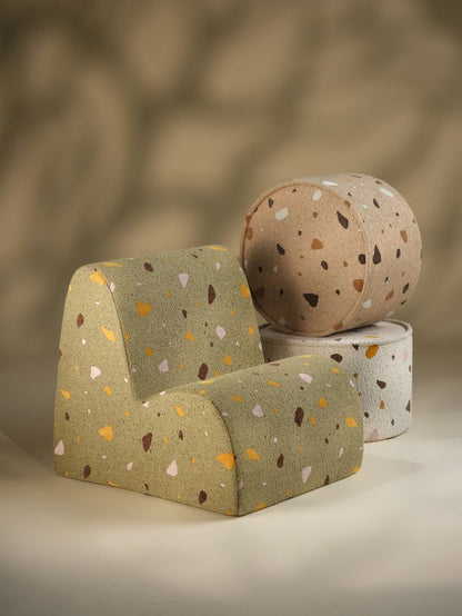 Terrazzo Marble Pouffe