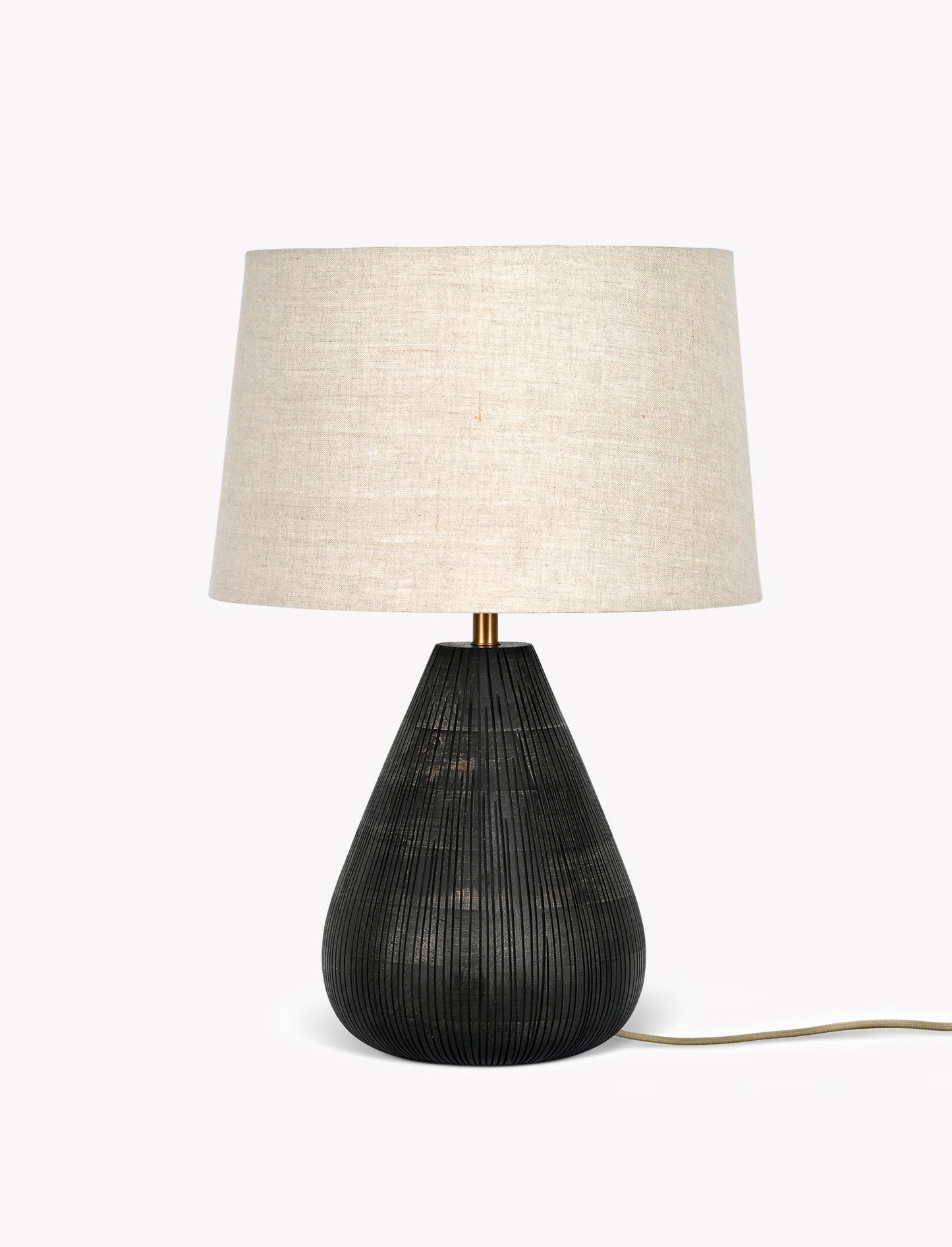 Cleeve Table Lamp Antique Black - Table & Desk Lights - Garden Trading -