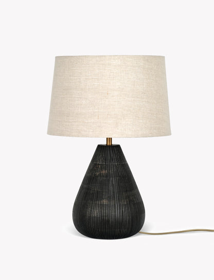 Cleeve Table Lamp Antique Black - Table & Desk Lights - Garden Trading -