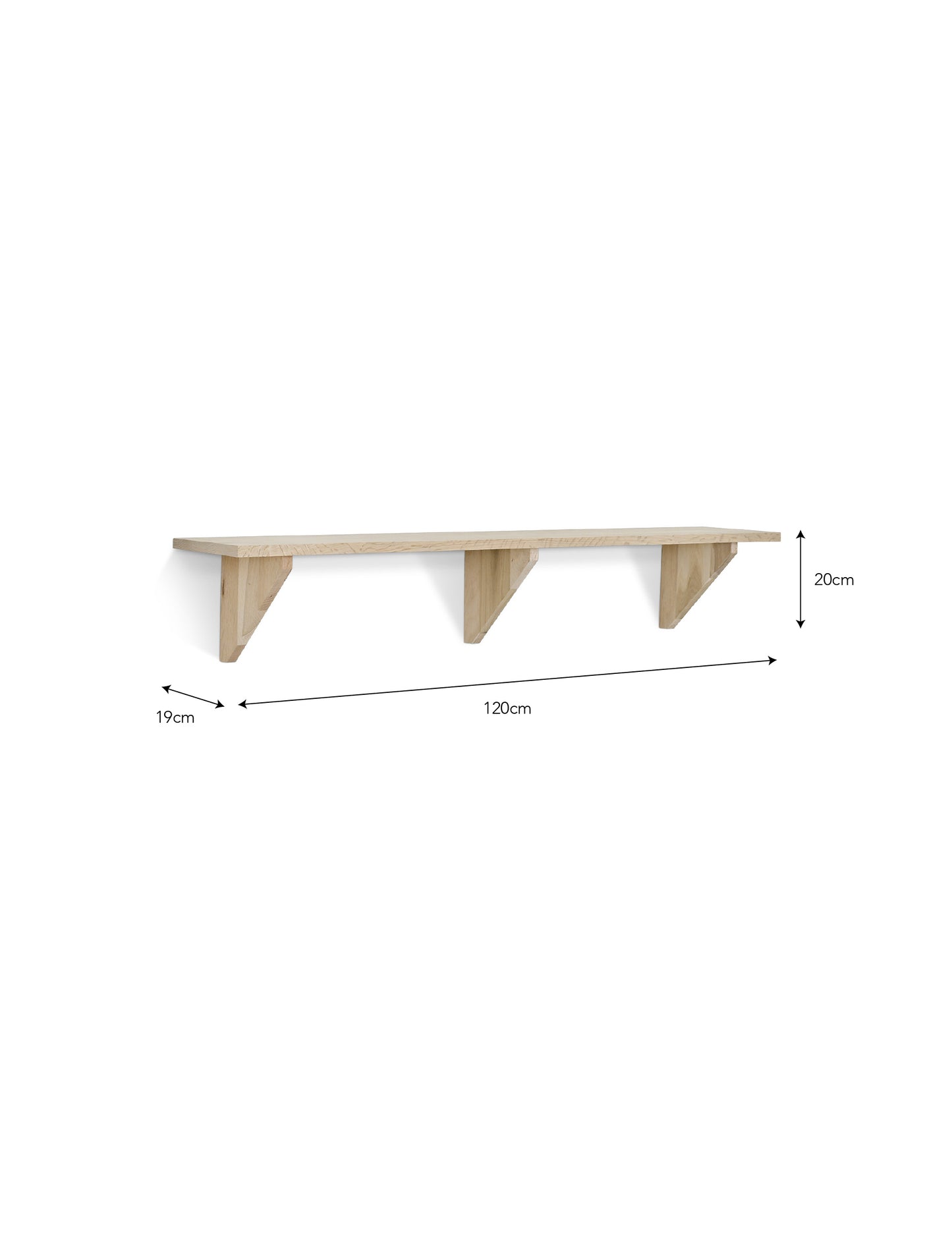 Hambledon Shelf 120cm Natural