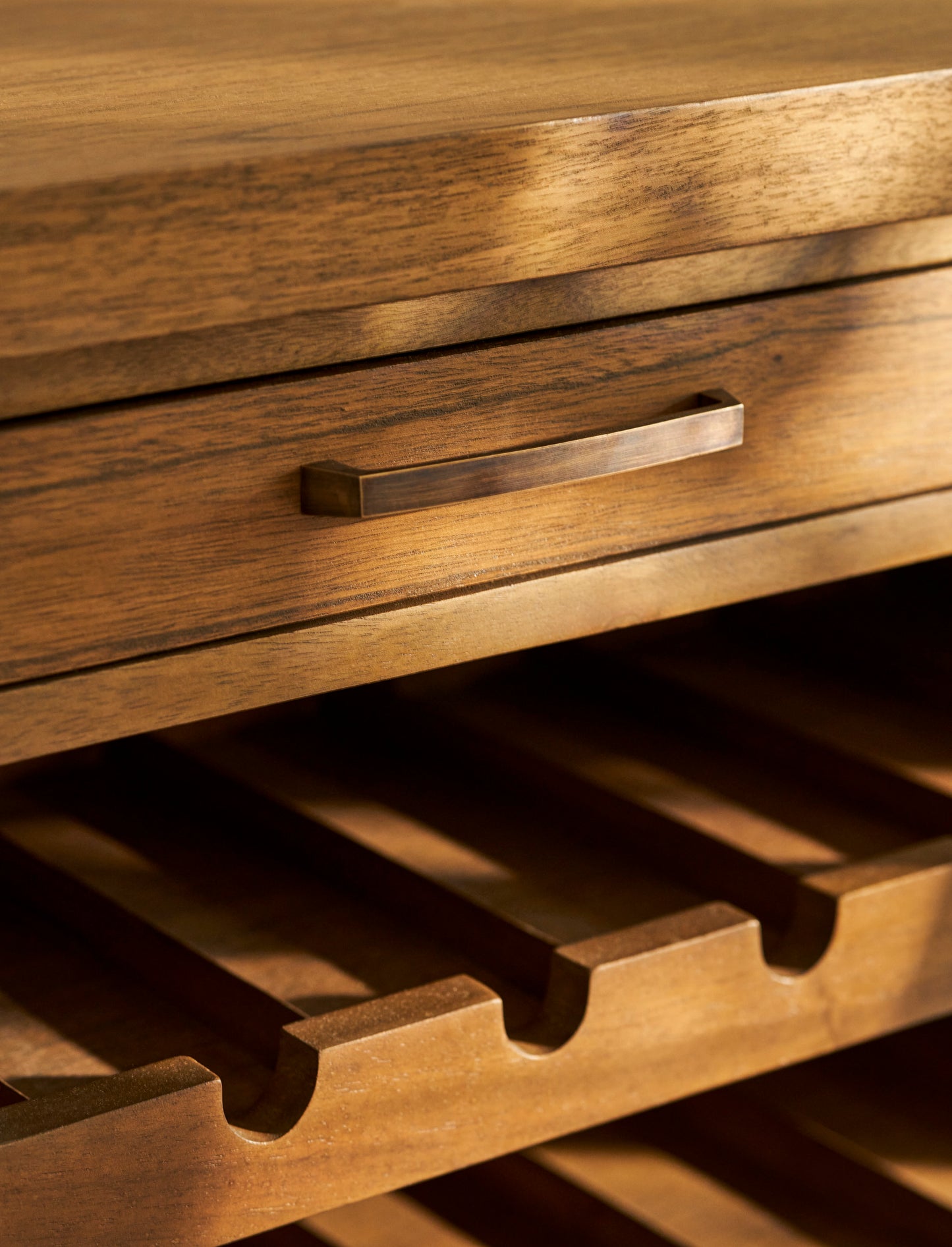 Walcote Winerack Sideboard Natural - Storage - Garden Trading -