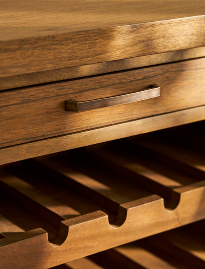 Walcote Winerack Sideboard Natural - Storage - Garden Trading -