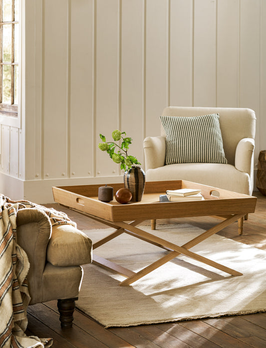 Hambledon Butlers Coffee Table Square Natural - Coffee & Side Tables - Garden Trading -