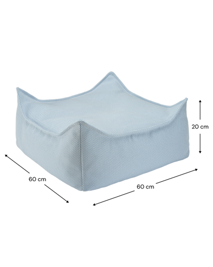 Wigiwama Outdoor Square Ottoman - Blue