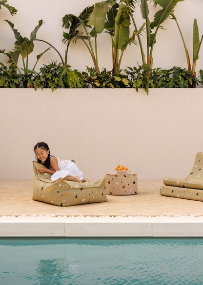 Wigiwama Terrazzo Pouffe - Brown