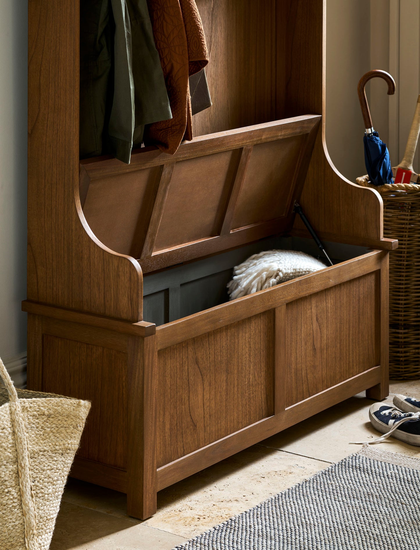 Walcote Hallway Storage Bench Natural