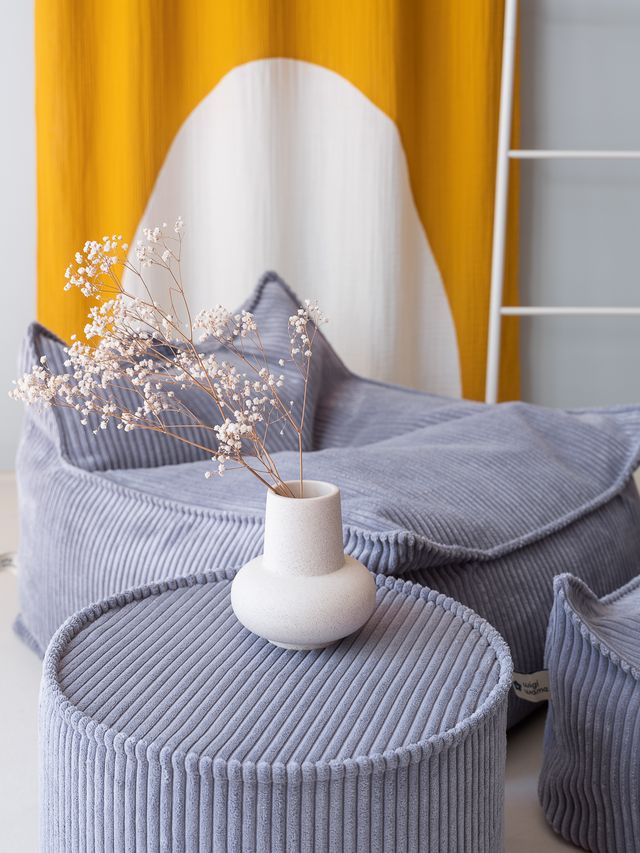 Blueberry Blue Beanbag Chair