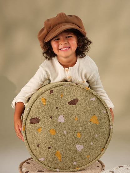 Wigiwama Terrazzo Pouffe - Green