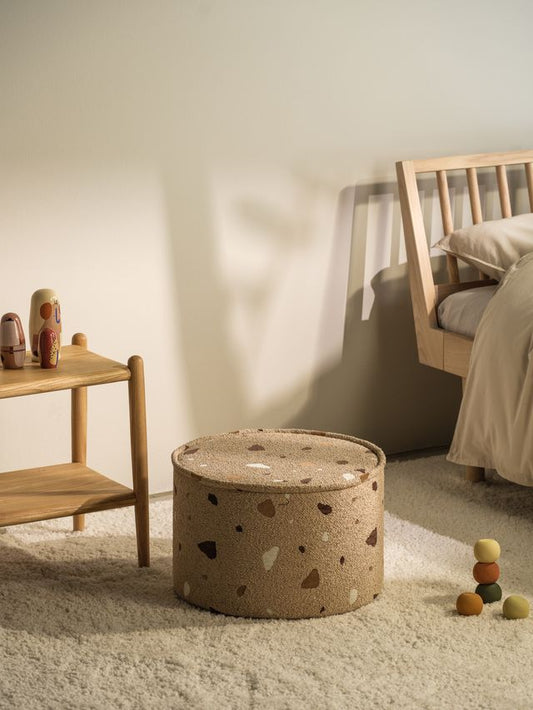 Wigiwama Terrazzo Pouffe - Brown