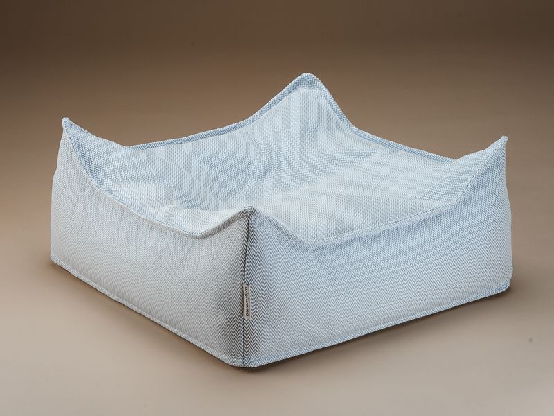 Wigiwama Outdoor Square Ottoman - Blue