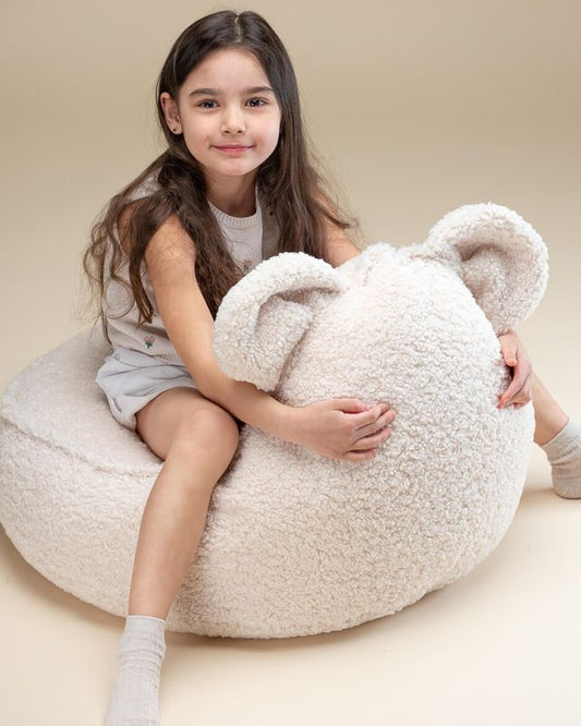 Wigiwama Bear Beanbag - White