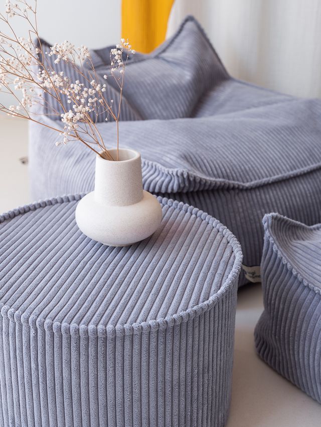 Blueberry Blue Beanbag Chair