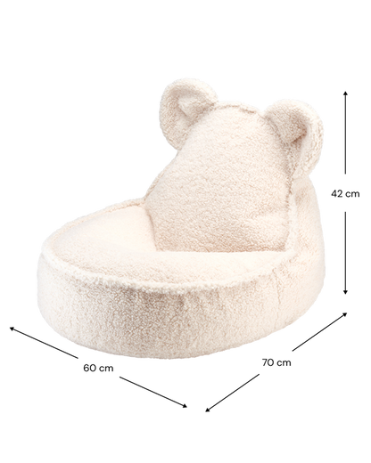 Wigiwama Bear Beanbag - White