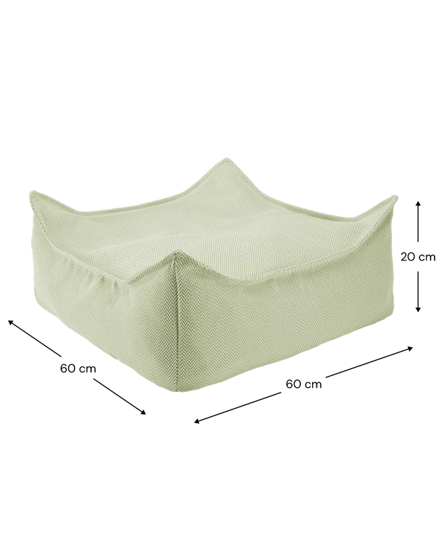 Wigiwama Outdoor Square Ottoman - Green